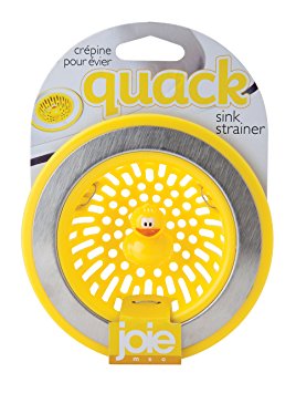 Joie Quack Kitchen Sink Strainer Basket, Stainless Steel and BPA-Free Plastic, Ducky, 4.5-inch