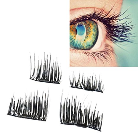Ultra-thin 0.4mm 3D Reusable False Magnetic Eye Lashes (B)
