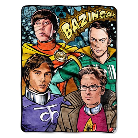 The Northwest Company Warner Bros Big Bang Theory Coplay Micro Raschel Blanket, 46 by 60-Inch