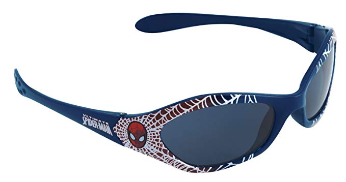 Spiderman Boys Sunglasses Blue with web detail