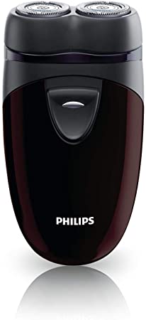 Philips Men's Electric Travel Shaver, Cordless, Battery-Powered Convenient to Carry - PQ206/18