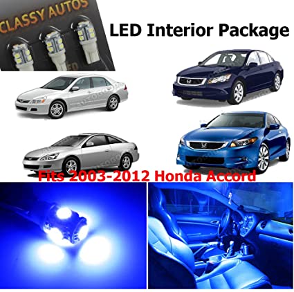 Classy Autos Honda Accord BLUE Interior LED Package (6 Pieces)