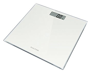 Salter 9037 Glass Electronic Digital Bathroom Scale - White