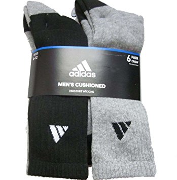 adidas Men's Athletic Crew Socks (6-Pack)