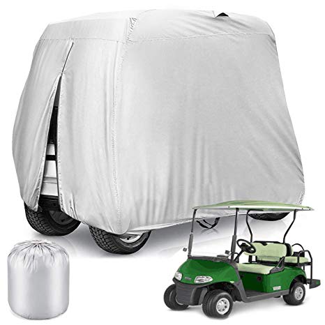 Kohree Golf Cart Cover 4 Passenger Waterproof Sunproof 4 Seat Golf Cart Cover Roof 80" L for EZ GO Club Car Golf Cart Yamaha Golf Cart