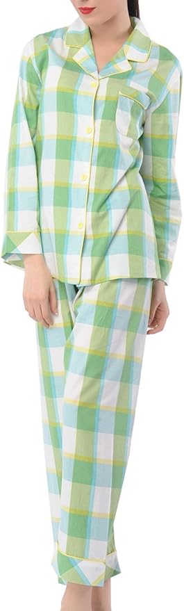 Women's Pajamas Comfy Cotton Long Sleeve Sleepwear Two Pieces PJ Set XS-XXL