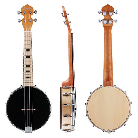 Kmise 4 String Banjo Banjo lele Ukulele Uke Concert 23 Inch Size Sapele Wood (Maple Wood Type 6)