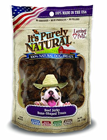 Loving Pets Products It's Purely Natural Dog Treat, 4-Ounce