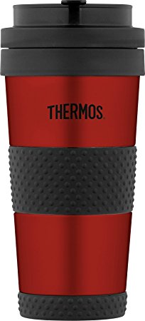 Thermos 14 Ounce Vacuum Insulated Stainless Steel Tumbler, Cranberry