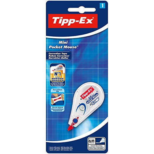 Tipp-Ex Mini Pocket Mouse Correction Tapes – 6 m, Pack of 1