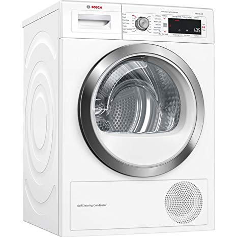 Bosch WTW87561GB Freestanding A   Rated Condenser Tumble Dryer in White