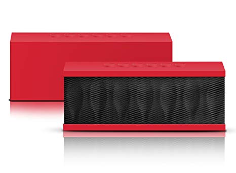 Photive CYREN Portable Wireless Bluetooth Speaker with Built in Speakerphone 8 hour Rechargeable Battery (Red)