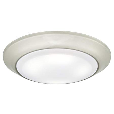 Westinghouse 6323100 LED Indoor/Outdoor Dimmable Surface Mount Wet Location, Brushed Nickel Finish with Frosted Lens