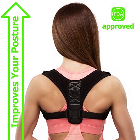 Back Posture Corrector for Women - Adjustable Shoulder Posture Corrector Brace for Men - Medical Posture Brace for Clavicle Support and Upper Back Correction for Teens