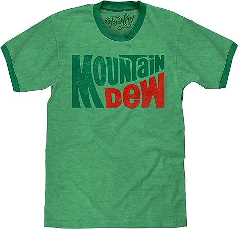Tee Luv Mountain Dew T-Shirt - Vintage MTN Dew Ringer Tee Shirt