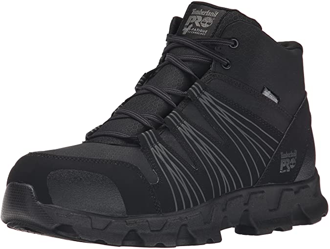 Timberland PRO Men's Powertrain Mid Alloy-Toe ESD Industrial Work Boot