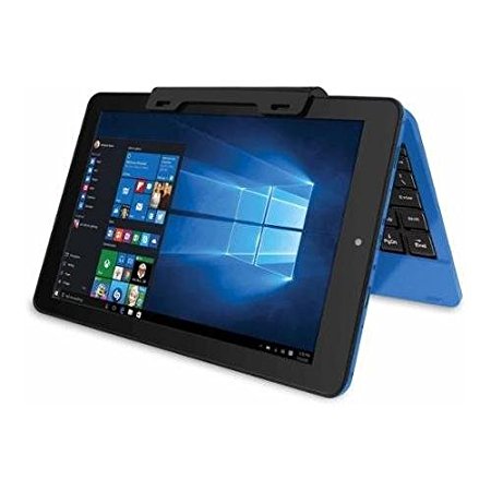 2017 RCA Cambio 2-in-1 10.1" Touchscreen Detachable Tablet PC, Intel Atom Z3735F Quad-Core Processor, 2GB Memory, 32GB eMMC, Webcam, WIFI, Bluetooth, HDMI, Windows 10, Blue