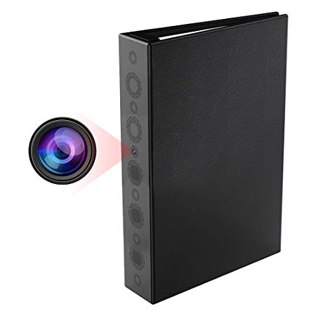 Hidden Spy Book Camera, Conbrov DV9 Book Spy Camera 720P Night Vision, Motion Detection Built-in 10000mAh Battery Covert Nanny Cam Home Security