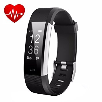 Today 50% Off! Fitness Watch,Fitness Tracker,Letufit Plus Activity Tracker With Heart Rate Monitor,Step Counter,GPS Tracker,Waterproof Smart Wristband for Android and Ios