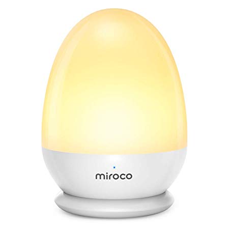 Miroco Night Lights for Kids, LED Baby Nightlight Breastfeeding Light 100% Toddler Safe, Touch Lamp USB Bedside Lamp Dim Nursery Lamp Diaper Changing Night Light, Soft Eye Caring, Timer Setting