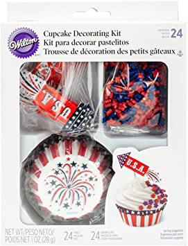 Wilton 415-4129 4th of July Cupcake Decorating Kit