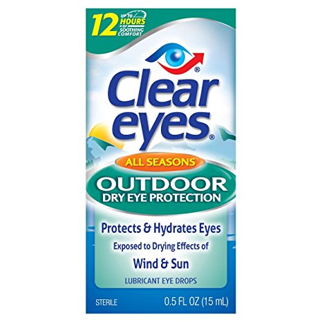 Clear Eyes All Season Outdoor Dry Eye Protection, 0.5 Fluid Ounce