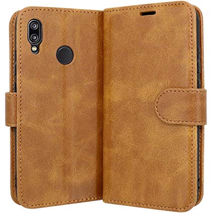 Case Collection Premium Leather Folio Cover for Huawei P20 Lite Case Magnetic Closure Full Protection Book Design Wallet Flip with [Card Slots] and [Kickstand] for Huawei P20 Lite Phone Case