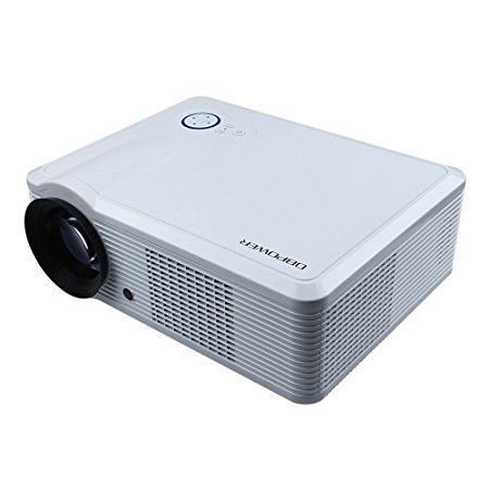 DBPOWER HD 1080P Home Theatre LED Projector 30000Hours 800*600 2000Lumens with HDMI & Connect TV