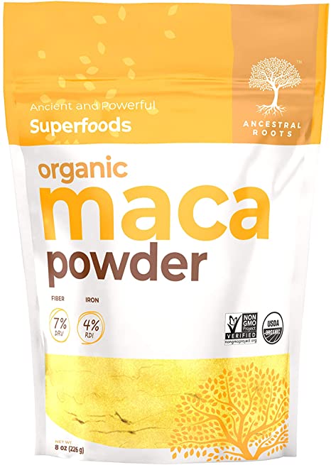 Ancestral Roots Organic Maca Powder - Ancient and Powerful Superfood (8 oz)