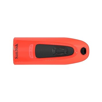 SanDisk Ultra USB 3.0 Flash Drive, CZ48 32GB, USB3.0, Stylish Sleek Design, Red