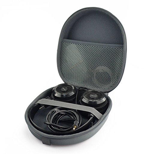 Hard Shell Headphohe Carrying Case for Grado SR60, SR80, SR125, SR225, SR325, RS1, RS2, PS500 and More / Headset Travel Bag with Space for Cable and Accessories