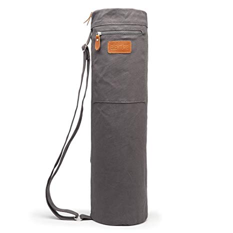 Elenture Full-Zip Exercise Yoga Mat Carry Bag with Multi-Functional Storage Pockets and Adjustable Strap (Gray)