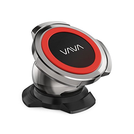 VAVA Magnetic Phone Holder for Car Dashboard, Car Phone Mount with a Super Strong Magnet for iPhone 7/7 Plus/8/8 Plus/X/Samsung Galaxy S8/S7/S6 and More - Red