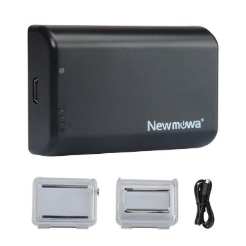 Newmowa 2500mAh Power Battery Bacpac for Gopro Hero4Hero3Hero2 and Waterproof Backdoor Case and Standard Backdoor Case for Gopro Hero4