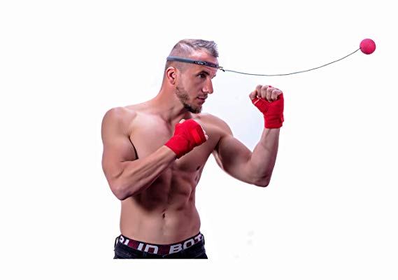Boxing Reflex Ball Set 3 Difficulty Level Boxing Balls, Adjustable Headband, 2 Hand Wraps, Caring Bag, Extra Strings &Hooks for Better Reaction, Agility, Punch Speed, Hand and Eye Coordination