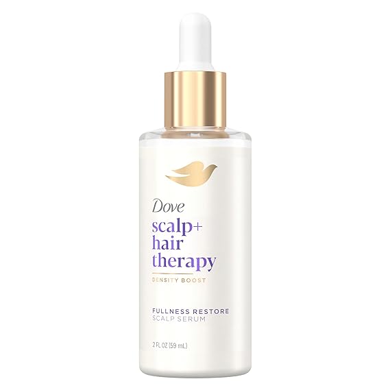Dove Scalp   Hair Therapy Hair Serum Density Boost Fullness Restore Scalp Serum for thicker hair scalp moisturizing formula fortifies roots and boosts visible hair density 2 FL OZ (59mL)
