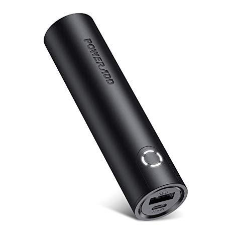 Poweradd EnergyCell 5000mAh, Portable Charger Power Bank External Batteries, Power Bank with Smart Charge Compatible for Smartphone,iPhone, Samsung Galaxy and More - Black