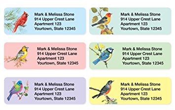 Birds Assorted Set of 215 Sheeted Address Labels