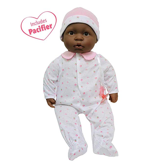 JC Toys, African American La Baby 20-inch Soft Body Pink Play Doll - For Children 2 Years Or Older, Designed by Berenguer