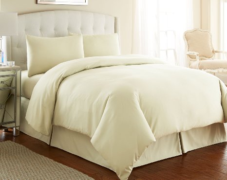 Southshore Fine Linens® 2 Piece - Oversized Duvet Cover Set (Twin / Twin XL, Off White)