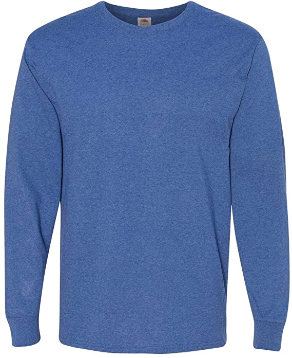 Fruit of the Loom Men's Long Sleeve Cotton T-Shirt