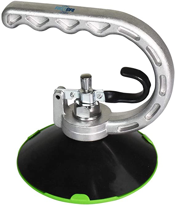 FIRSTINFO Powerful Auto Suction Cup/Pad Dent Puller / 125 mm Lifter and Glass Moving, Lifting Small Dents Remover with Aluminum Carrying Handle
