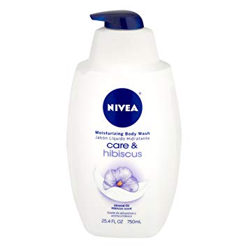 Nivea Care & Hibiscus Moisturizing Body Wash, 25.4 Oz Pump Bottle