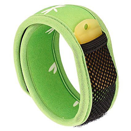 Bramble Premium Mosquito Insect and Pest Repellent Bracelet with 2 Refills - Wrist or Ankle band. Free of Deet Spray, All Natural