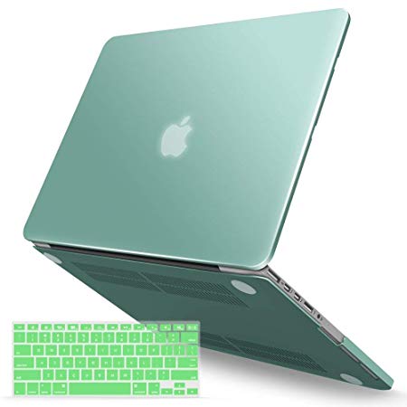 IBENZER MacBook Pro 13 Inch Case 2012-2015, Soft Touch Hard Case Shell Cover with Keyboard Cover for Apple MacBook Pro 13 with Retina Display A1425 1502, Green, MMP13R-GN 1 A