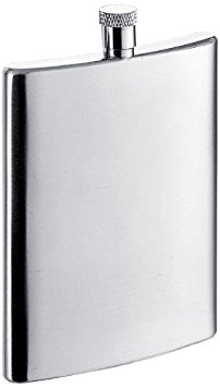 Visol "Ultra Slim" Stainless Steel Flask, 2-Ounce, Chrome