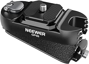 NEEWER Backpack Camera Clip Mount Adapter with Square QR Plate, Quick Release Camera Belt Clip Backpack Strap Mount Clamp Holder Compatible with Peak Design PD QR System Canon Nikon Sony DSLRs, GP66