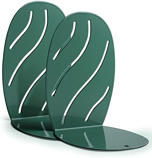Bookends,Book Ends Book stoppers bookend for Shelves,Book Holders for Reading Hands Free (Green)