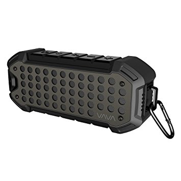 24 Hours Loud Waterproof Bluetooth Speakers, VAVA VOOM 23 Outdoor Rugged Wireless Portable Speaker (Up to 24 Hours Playtime, 5200mAh, IPX6 Weatherproof, Dual Bluetooth 4.1 & 3.5 mm AUX Port)