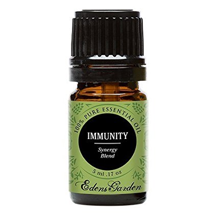 Immunity Synergy Blend Essential Oil - 5 ml (1/6 oz)  by Edens Garden (Frankincense, Tea Tree, Rosemary, Lemon, Eucalyptus & Sweet Orange)